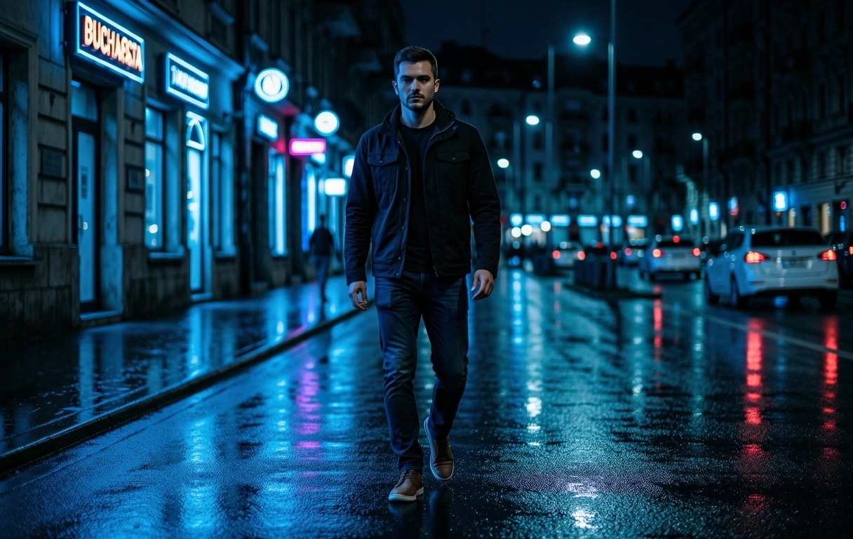 Atmosferă urbană nocturnă